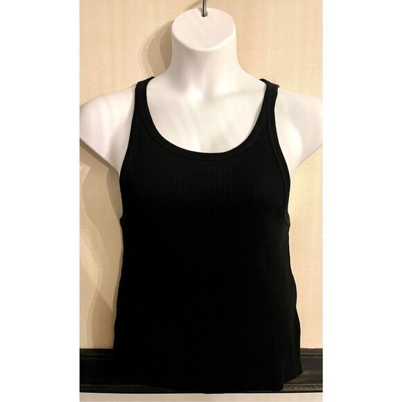Cotton On Black Ribbed Tank Top - Size 20 - Picture 3 of 7